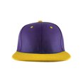 thumbnail image 2 of Top Headwear Flat Bill Adjustable Snapback Cap - Purple/Gold, 2 of 2