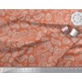thumbnail image 2 of Soimoi Cotton Cambric Fabric Paisley Block Printed Fabric 1 Yard 56 Inch Wide, 2 of 3