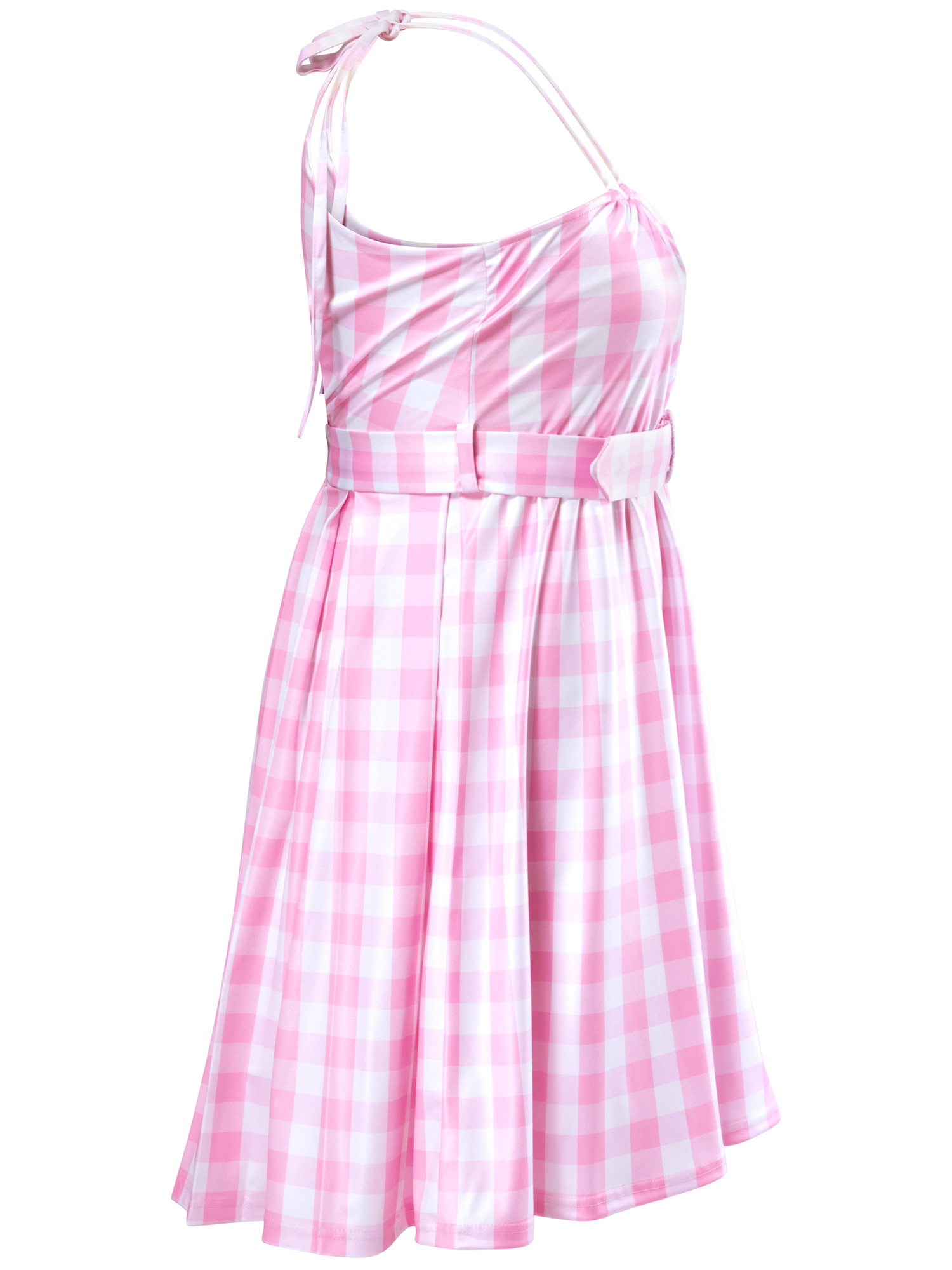 Costume Barbie Robe à Carreaux Roses Perfect Day du Film Barbie pour Adultes par Rubies, pour Femmes