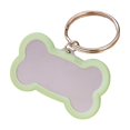 thumbnail image 1 of Fokuz Stainless Steel Engraved Glitter Bone Shape ID Double Custom Text Lightweight Cat Name, 1 of 4