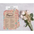 thumbnail image 4 of Inkdotpot 50-PackRustic Kraft FloralWhats On Your Phone Bridal ShowerGameWedding Shower Bachelorette Party Bulk ActivityGameCards, 4 of 7