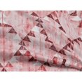 thumbnail image 4 of oneOone Rayon Peach Fabric Texture & Triangle Geometric Craft Projects Decor Fabric Printed By The Yard 56 Inch Wide, 4 of 5