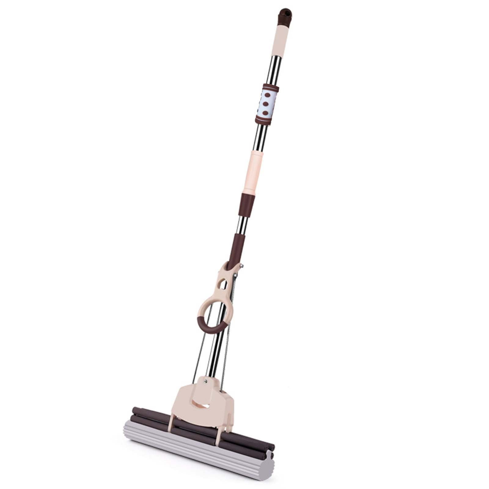 Mops for Floor Cleaning Christmas Ornaments Wood Floor Mop Floor Mops Wet Mop Household Mop Hand Collodion Mop Absorbs Water Halffold Thickened Sponge Mop Belt Mop Head Household Cleaning for Home