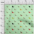 thumbnail image 1 of oneOone Cotton Flex Fabric Artistic Bird Printed Craft Fabric BTY 40 Inch Wide, 1 of 4