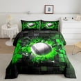 thumbnail image 2 of Erosebridal Baseball Bedding Full Comforter Set for Boys,Rectangle Geometric Down Comforter,Sport Room Decor,3-Piece, 2 of 7