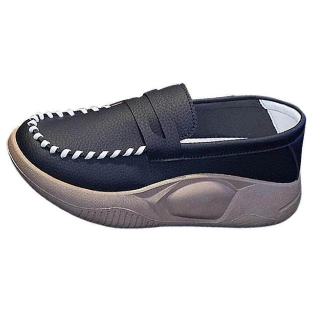 pitrice Chaussures Décontractées pour Femmes Confortables à Enfiler Douces pour Marche Intérieure Extérieure Noires 38