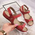 thumbnail image 4 of Womens Ladies Open Toe Solid Wedges Causal Shoes Outdoor Beach Sandals, 4 of 9