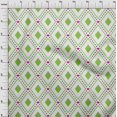 thumbnail image 4 of oneOone Polyester Spandex Green Fabric Check Sewing Material Print Fabric By The Yard 56 Inch Wide, 4 of 4