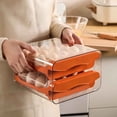 thumbnail image 4 of EGNMCR Kitchen Gadgets, Kitchen Appliances, Kitchen Accessories Slide Style Eggs Box Slide Style Eggs Roller Storage Rack Refrigerator Side Four Layer Antis Drop Eggs Collection Box Eggs storage boxs, 4 of 6