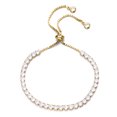thumbnail image 4 of Swarovski Crystal Adjustable Tennis Bracelet in 14K Gold, 4 of 4