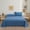 E, variant on Oversized Solid Color Bed Sheet Polyester Soft, Durable Comfortable Large Size Easy Clean, All Season Bedroom Home Bedding, Smooth Surface Protective Sheet Use