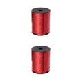 thumbnail image 1 of Youkk Ruban en Plastique Scintillant et Multifonction pour Décorations de Mariage et de Fête Ruban Robuste Bouclé Doré Rouge 2 Ensembles, 1 of 6
