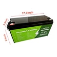 thumbnail image 2 of BMS 200Ah 2560Wh 12V Cycle Solar Golf For LiFePO4 RV Battery Cart Deep Built-in, 2 of 10