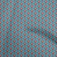 thumbnail image 1 of oneOone Viscose Jersey Teal Blue Fabric Block Craft Projects Decor Fabric Printed By The Yard 60 Inch Wide-RK, 1 of 6