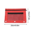 thumbnail image 2 of Binder Pencil Pouch Pencil Pouch for 3 Ring Binder Zipper Pencil Pouch 3 Ring Pencil Pouch Pencil Bags with Zipper Pencil Bag Three Holes Cloth Pencil Case Double Layer Mesh Large Capacity Pencil Bag, 2 of 6