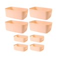 thumbnail image 3 of 8 Pieces Vanity Holder Table Organizers Desk Multipurpose Lightweight Desktop apricot, 3 of 9