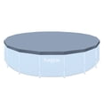thumbnail image 1 of Funsicle 20 ft Round Above Ground Swimming Pool Cover, Gray, Adults, 1 of 5