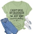 thumbnail image 3 of LUOGENLI T-shirts pour Femme pour Femmes T-Shirt Uni Décontracté Mode à Lettres Imprimées Col Rond Manches Courtes T-Shirt Haut Vintage T-shirts pour Femmes T-Shirt Graphique Saint-Valentin Vert Clair TG, 3 of 3