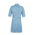 thumbnail image 4 of Gspmoly Robes Décontractées pour Femmes, Robe Décontractée à Fermeture Éclair à Col en V à Manches Courtes pour Femmes Grande Taille, Robe en Faux Jean, Articles en Liquidation de Robes Habillées pour Femmes, 4 of 8