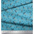 thumbnail image 3 of Soimoi Georgette Viscose Tissu Notes, Piano & Guitare Instrument de Musique Tissu Imprimé 1 Yard 42 Inch Wide, 3 of 3