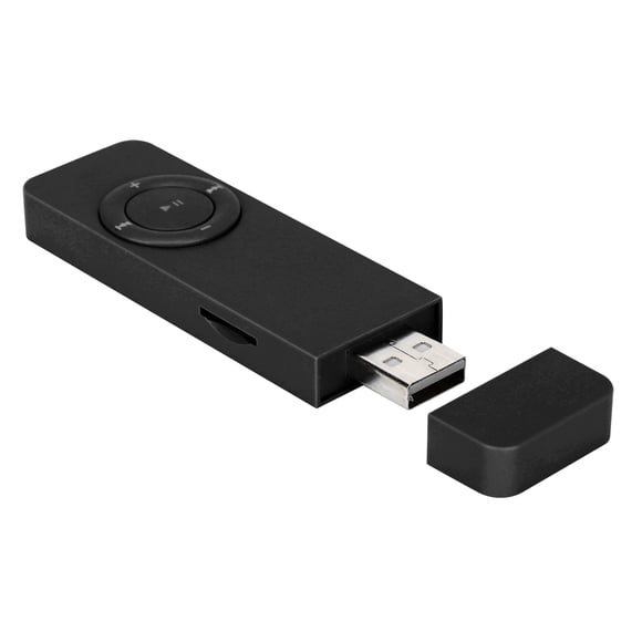 Lecteur MP3 USB, Clé USB Lecteur MP3 Portable Lecteur Multimédia Musical avec Écouteurs et Lanière, Prend en Charge le Lecteur de Musique WMA, pour Sports Course