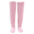 thumbnail image 3 of GUOOL over Knee High Fuzzy Protection Thick Warm Leg Cover Super Soft Thigh High Socks Pink, 3 of 9