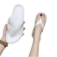 thumbnail image 3 of FRSASU Womens Flip Flops for Women Comfortable Strap Yoga Mat Non-Slip Slippers with Arch Support White, 3 of 4