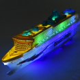 thumbnail image 2 of Liner Ship Boat Electric Toy Flash LED Lights Whistling Sounds Around And Changes On, 2 of 8