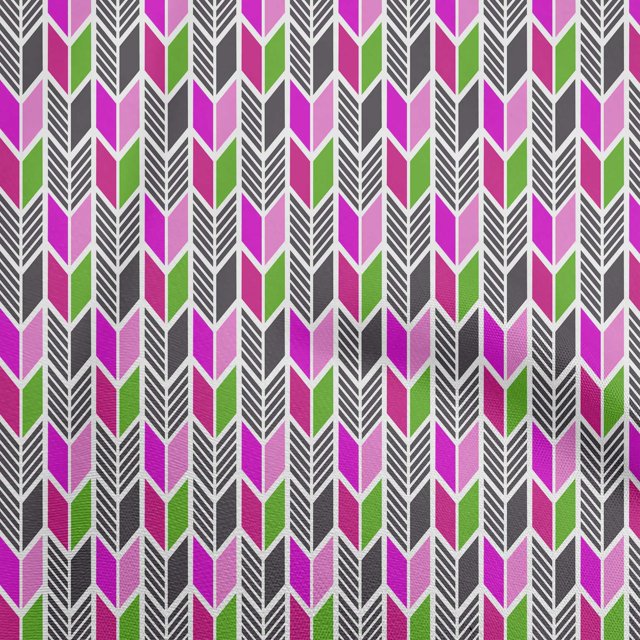 oneOone Rayon Pink Fabric Geometric Sewing Craft Projects Fabric Prints By Yard 56 Inch Wide