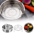 thumbnail image 1 of Steamer Stainless Steel with Divider and Egg Steamer Rack Vegetable Steamer Rack for All Pots Size Flexible Cooking for Vegetables Fish and Seafood, 1 of 7