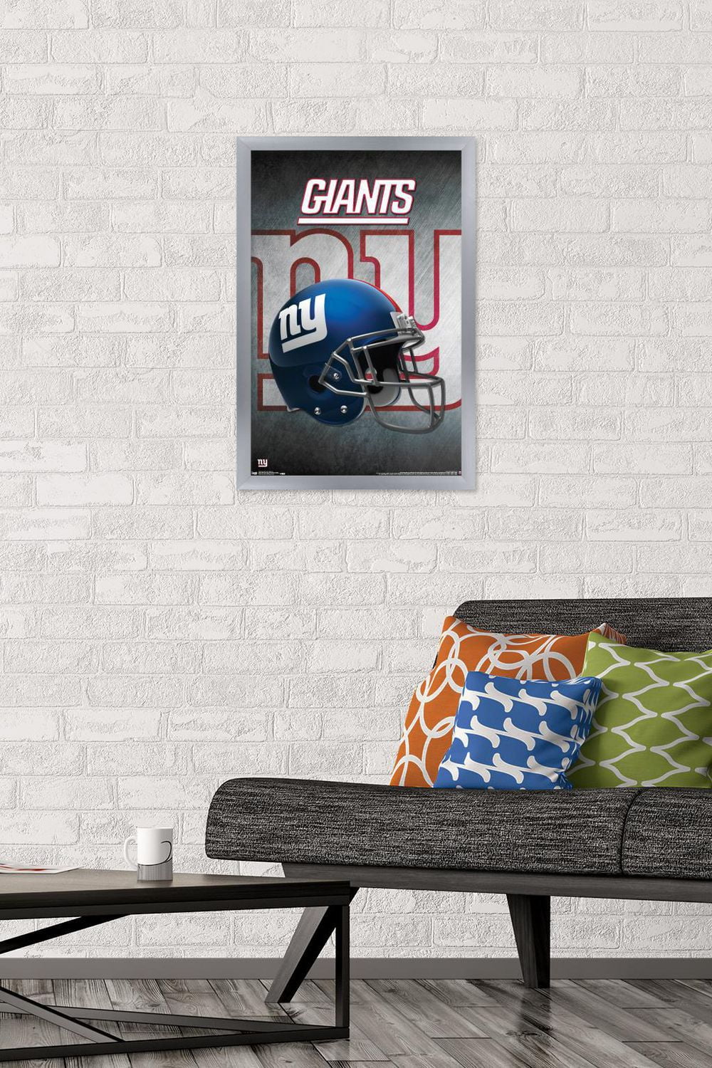 NFL New York Giants - Helmet 16 Wall Poster, 14.725" x 22.375" Framed