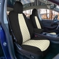 thumbnail image 3 of For 2020-2024 Tesla Model Y FH Group Waterproof Neoprene Custom Fit Made Car Seat Covers - Front Set Beige, 3 of 6