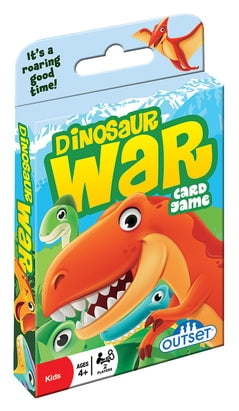 Dinosaur War Card Game - The Classic Card Game War Now in Jurassic Splendor for 2 Players Ages 4 and up