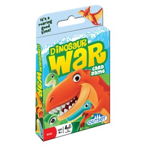 Dinosaur War Card Game - The Classic Card Game War Now in Jurassic Splendor for 2 Players Ages 4 and up