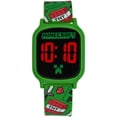 thumbnail image 1 of Minecraft Kids’ Digital LED Watch – Green Creeper Design with TNT & Game Icons, 1 of 3