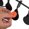 thumbnail image 4 of Steel Targets For Shooting Air  Black Steel Hot Metal Rotating  Shooting 5 Targets With Stickers For  Airgun, 4 of 8