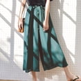 thumbnail image 1 of Meichang Women's Chiffon Loose Wide Leg Pants, Plus Size, Capri, 1 of 6