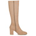 thumbnail image 5 of Unique Bargains Women's Round Toe Block Heel Knee High Boots, 5 of 5