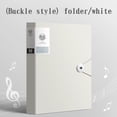 thumbnail image 1 of RKSTN Transparent Insert Folder 80-Page A4 Information Booklet, Music Score Folder, Certificate Collection Book, Test Paper Storage Book, Transparent Interstitial Folder, White Home Storage, 1 of 2