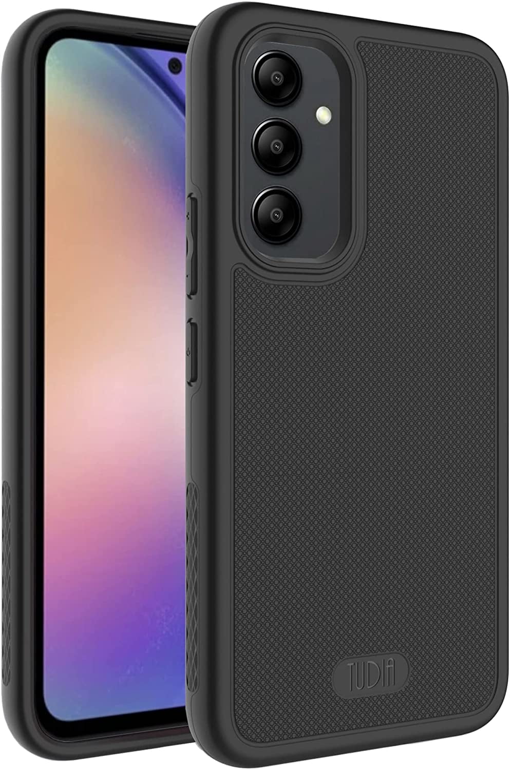TUDIA MergeGrip Samsung Galaxy A54 5G Case Dual layer Slim Heavy Duty Case - Matte Black