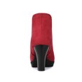 thumbnail image 2 of Unique Bargains Women's Round Toe Chunky Heels Chelsea Ankle Boots, 2 of 8