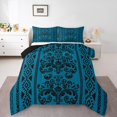 thumbnail image 2 of Erosebridal Aztec Damask Bedding Queen Comforter Set, Retro Floral Down Comforter, Bohomian Theme Decor, Reversible, 2 of 7