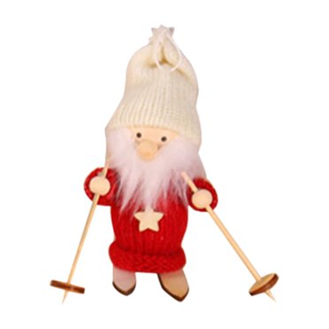 SIfdSeng Tiny Toys for Kids Bulk Christmas Wooden Ski Doll Doll Children's Doll House Toy Mini Doll Christmas Tree Pendant * 1Pcs Kids Outdoor Toys Toddlers Mini Toys for Kids