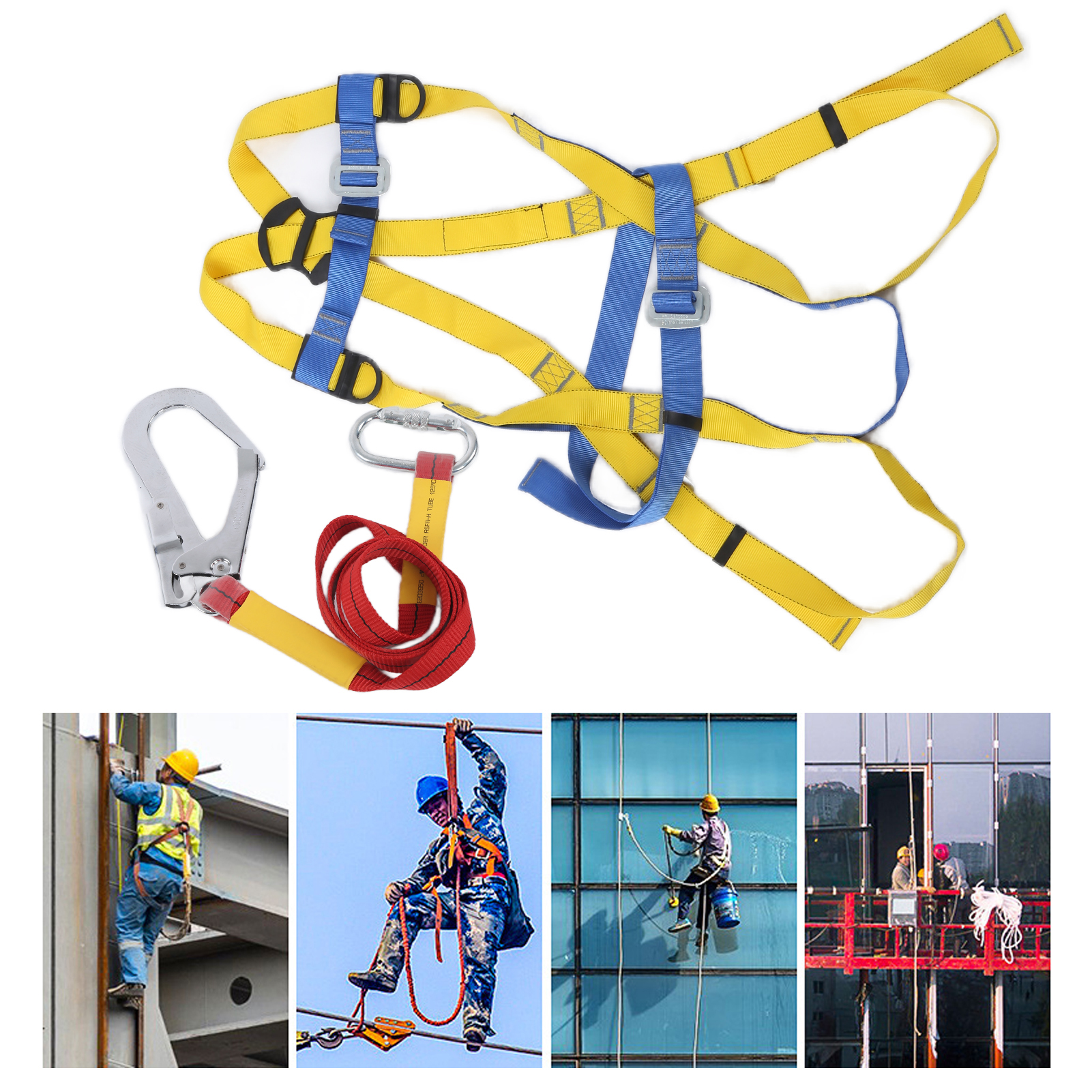 Five Point Security Equipment Suit, Portable Five Point Body Safety Belt Corrosion Resistance  for Outdoor for High Work
