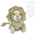 thumbnail image 4 of Ensemble de 13 Pcs Motifs de Couture Lion pour Débutants Jouet en Peluche Motif de Couture avec Gabarits Règle de Courtepointe Réutilisable Ensemble, 4 of 7