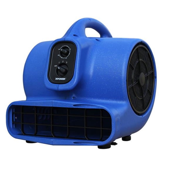 Xpower 3/4 HP 3200 CFM 3 Speed Air Mover Floor Fan Dryer Blower with Timer and Filter Kit