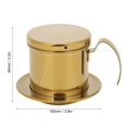 thumbnail image 1 of Vietnamese Stainless Steel Coffee Filter Drip Pot Maker for Home Office Restaurant Cafe Use, 1 of 7
