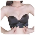 thumbnail image 4 of WZXFASHION Femme 2 Pcs Sans Bretelles Antidérapant Ajustement Sans Armatures Soutien-Gorge de Robe Soutien-Gorge Multicolore AB70, 4 of 9