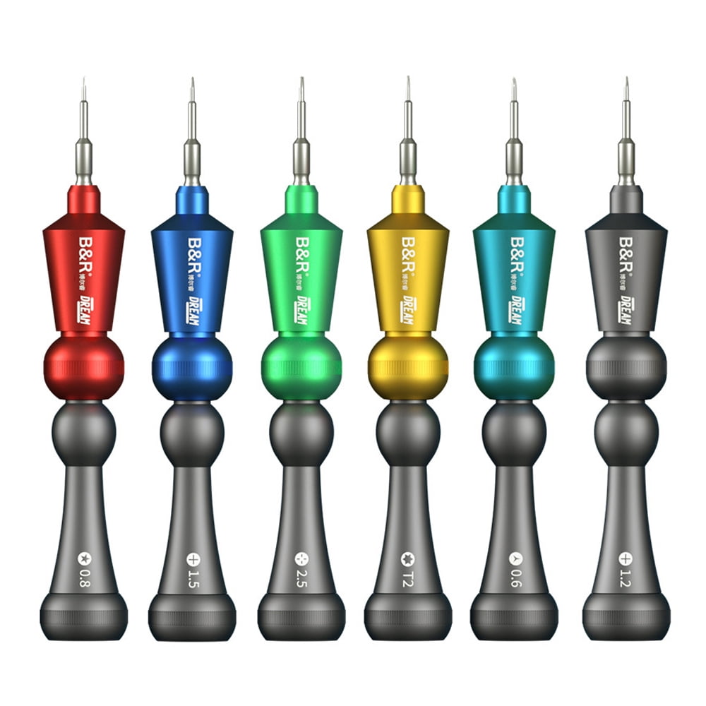 Mistaha 6-Piece Precision Screwdriver Set with Magnetic Screwdriver Bit for Watch, Glasses, and Electronics Repair - Multicolor Screwdrivers for Various Repair Tasks