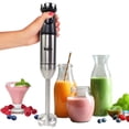 thumbnail image 1 of Total Chef 225 Watts Variable Speed Immersion Hand Blender with Turbo Boost, Versatile Hand Blender for Soups & Sauces, 1 of 9